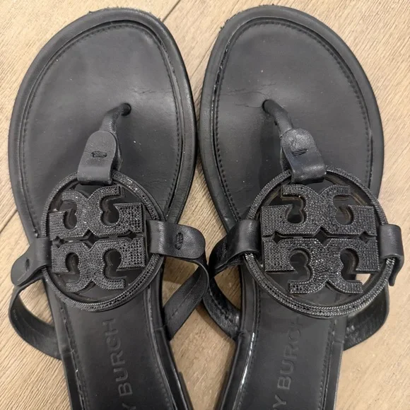 Tory Burch Black Women's Sandals - Picture 2 of 8